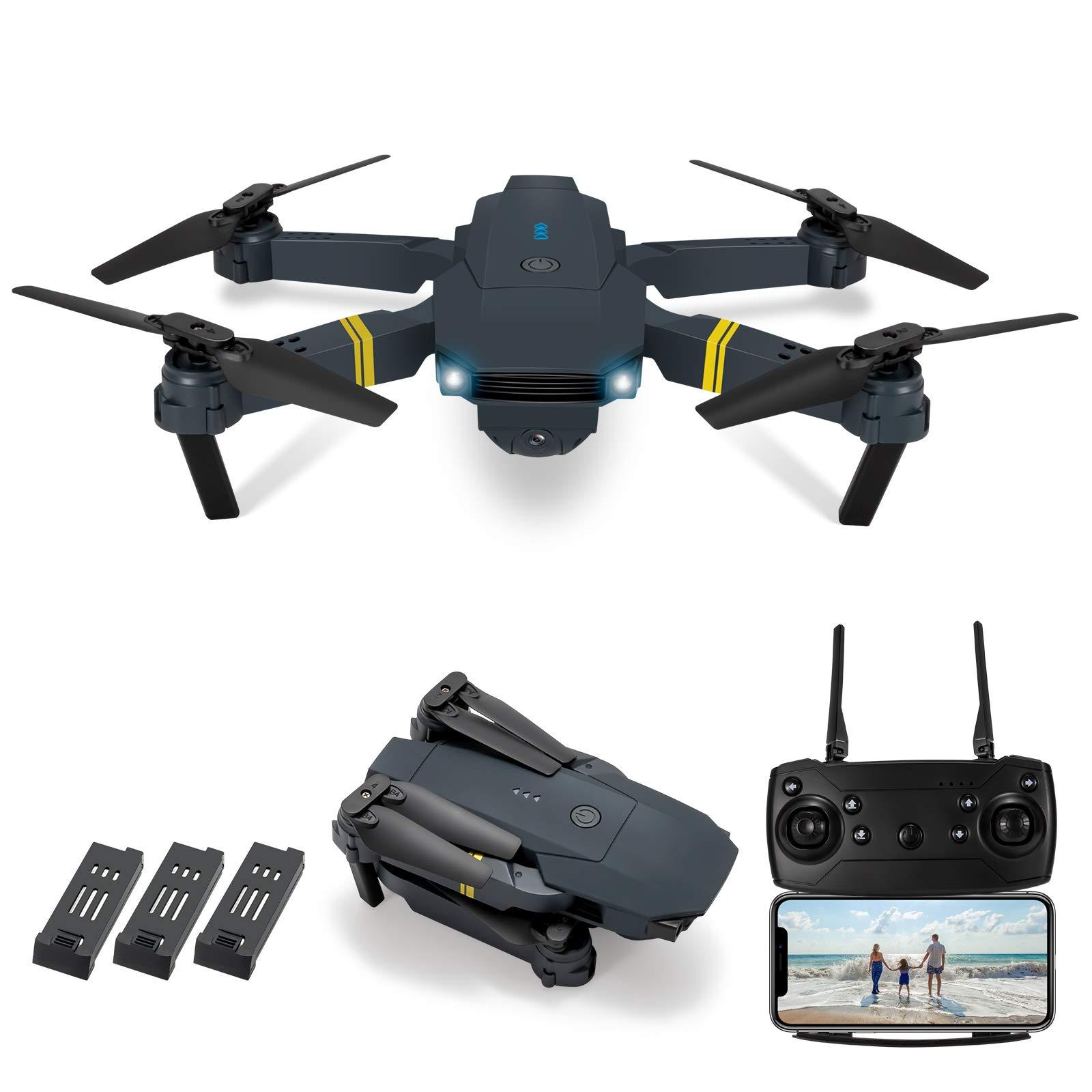 arthel 27 Drones with Camera for Adults 4K Foldable RC Quadcopter Drone with 1080P HD Camera Mini Drone Gifts for Girls/Boys, FPV Live Video, Altitude Hold, One Key Take Off/Landing, 3D Flip