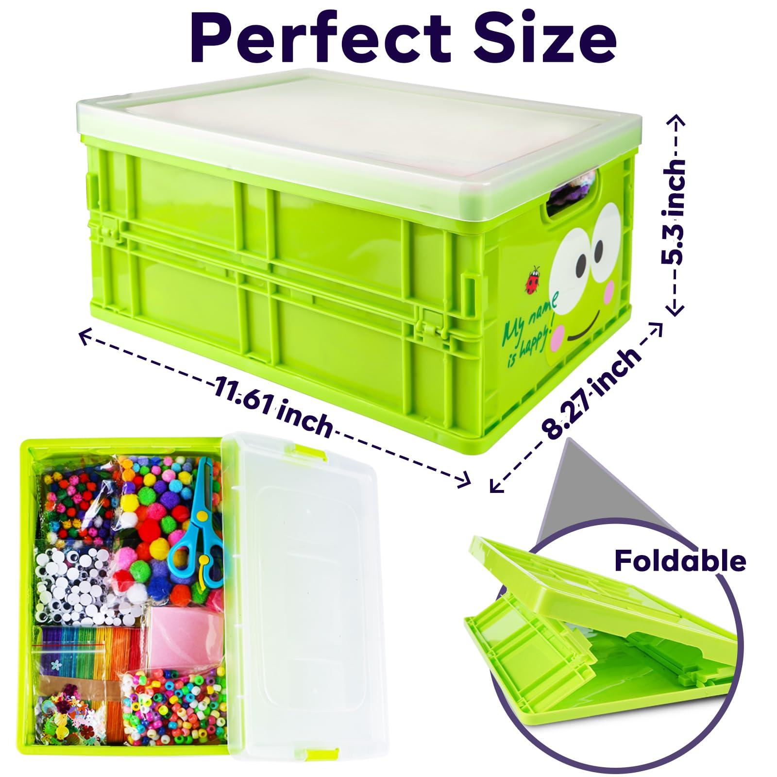 FUNZBO FUNZBO Arts and Crafts Supplies for Kids - Craft Kits with Pipe Cleaners, Popsicle Stickers, Construction Paper, Pom Poms & Googly Eyes, All in One Homeschool Supplies, Gifts for Girls & Boys Age 4+