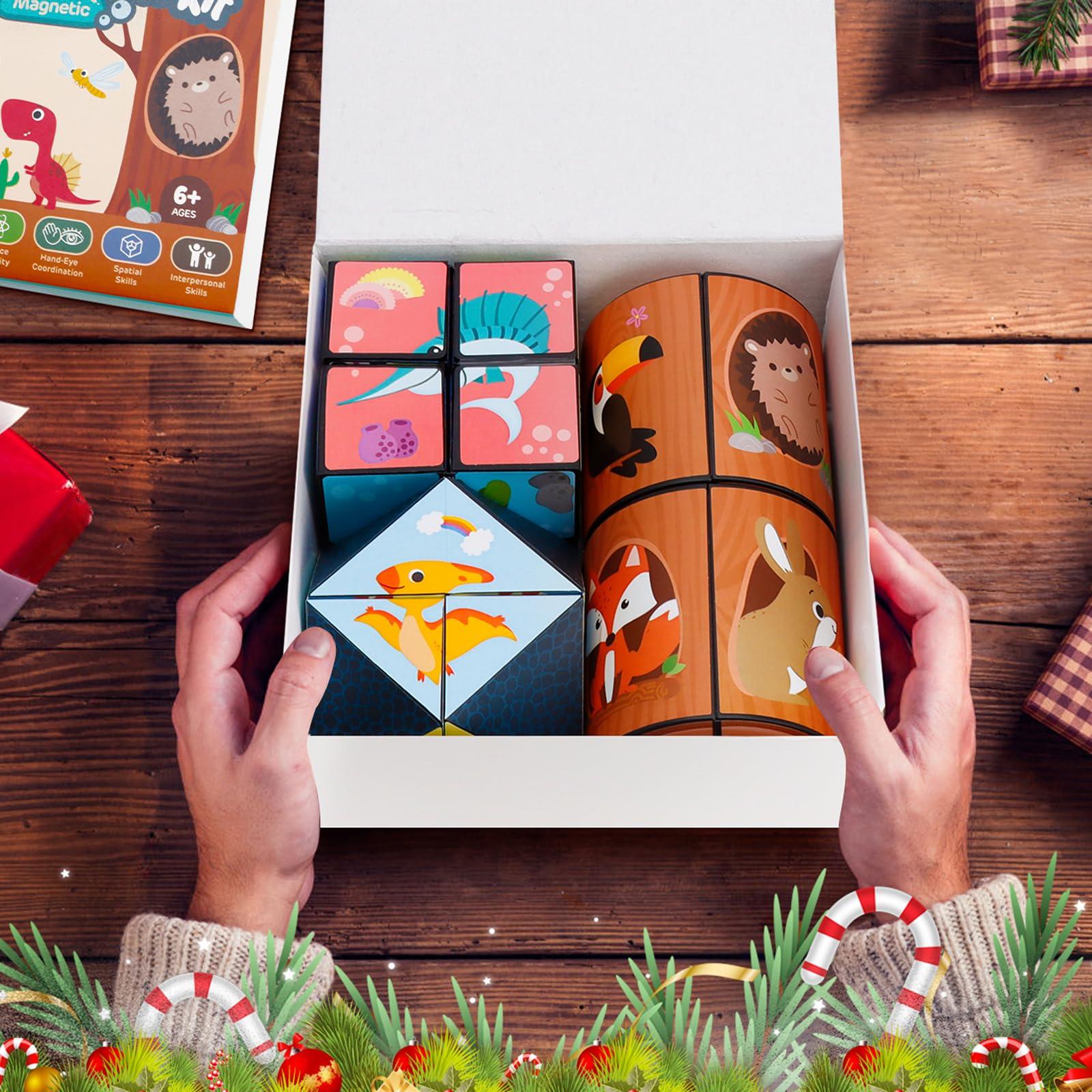 Euclidean Cube 3 Themes Magic Cube Yoshimoto Cube Set for Kids and Adults, Toy Gifts for Boys and Girls Ages 8-12