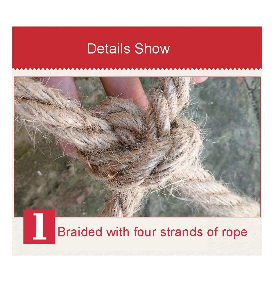 yangjie Hemp Rope Net Safety Net for Railing Balcony Decor Net Kids Stair Protective Net Birds Rope Net Cargo Net Pets Child Safety Netting for Balcony Garden Netting Dia 6mm (Size : 2x2m(6.56X6.56ft))