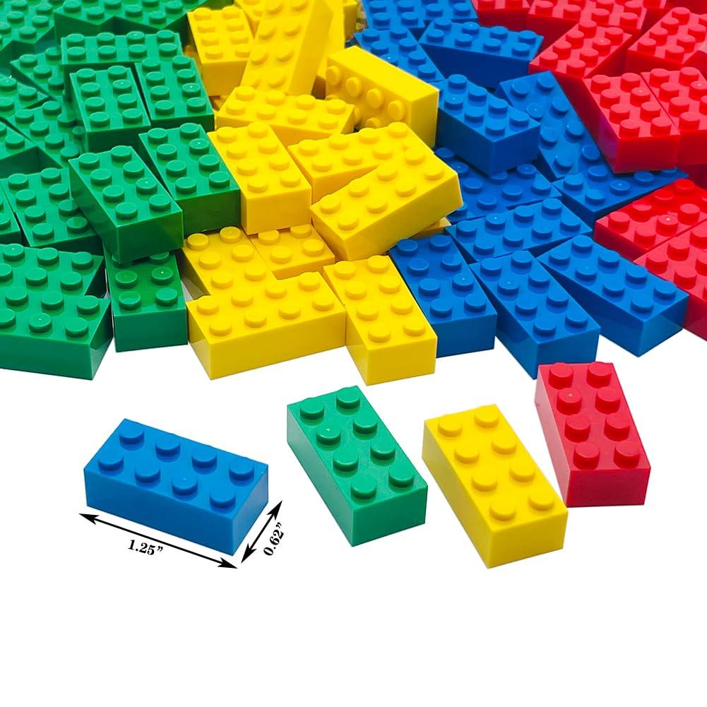 Taken All 120Pieces Classic Building Bricks Blocks Toy Set 2x4 MOC Building Basic Bricks Parts and Pieces Compatible with Major Brands STEM Creative Construction Toys for Kids 6+ (Red, Yellow, Blue, Green)