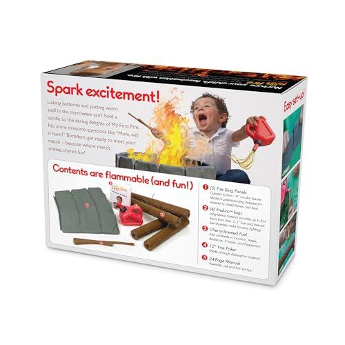 Prank Pack Prank-O My First Fire Prank Gift Box Empty Box for Wrapping Real Presents Hilarious Fake Packaging for Birthdays, Christmas, and Holidays Fun Gag Gift Box for Men, Women, and Kids