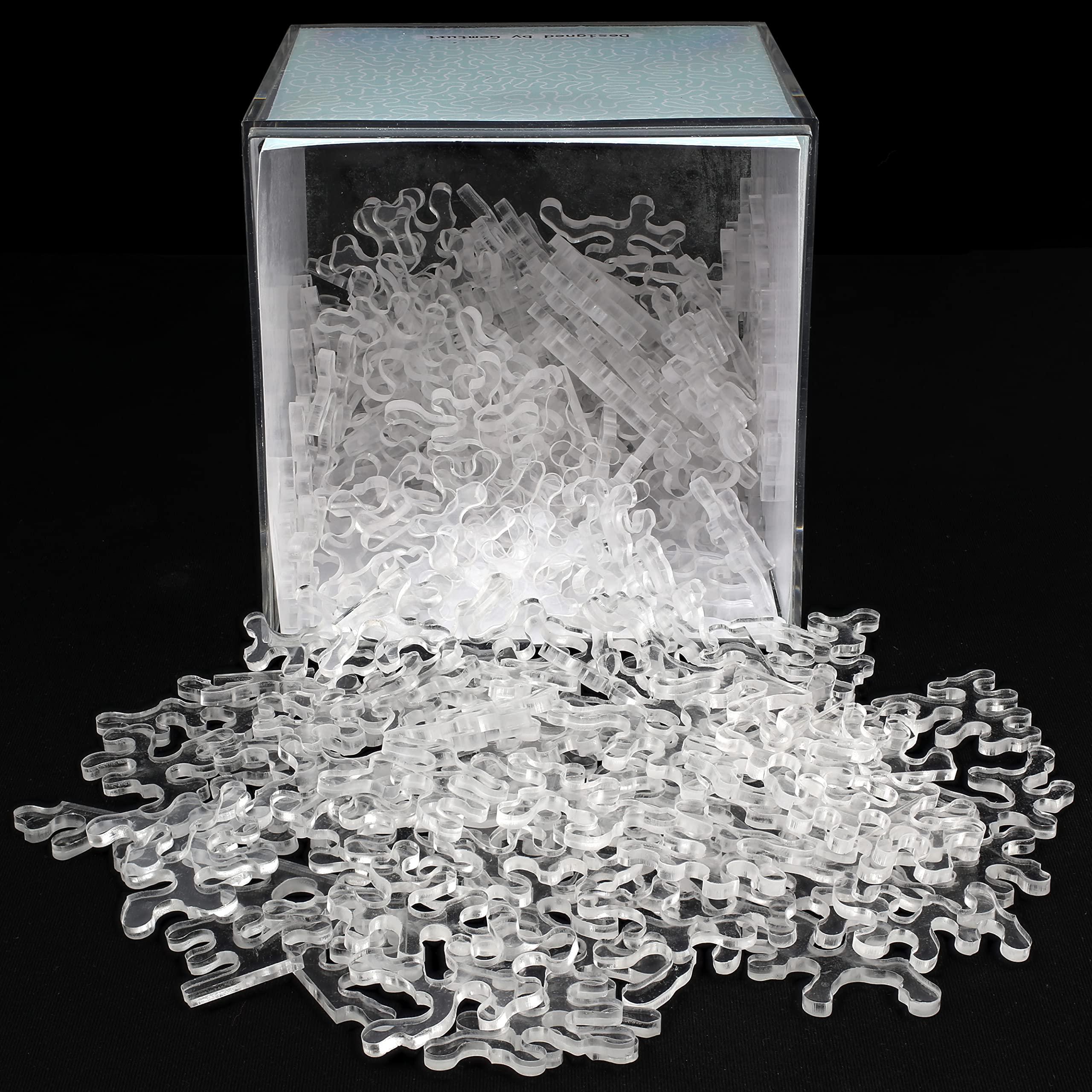 GEMTURT PUZZLE Impossible Fresh Air - Unique Jigsaw Puzzle - Blue Transparent Acrylic 240 Pieces Non-Repeat Shape - Difficult Puzzle for Adults - Clear Hard Interest Puzzle by GEMTURT (Fresh Air 240 Pieces)