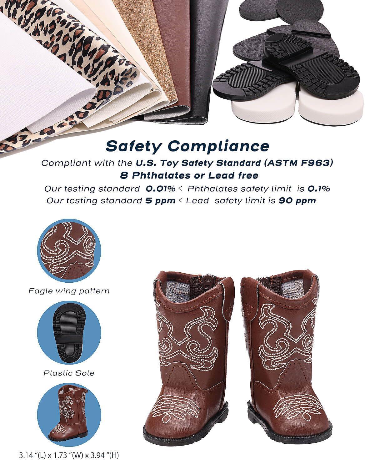 prollete Prollete 18 inch Doll Shoes for American Doll Shoes-7 Pairs with Gift Box, Doll Shoes for 18 in Doll Compatible with American Doll