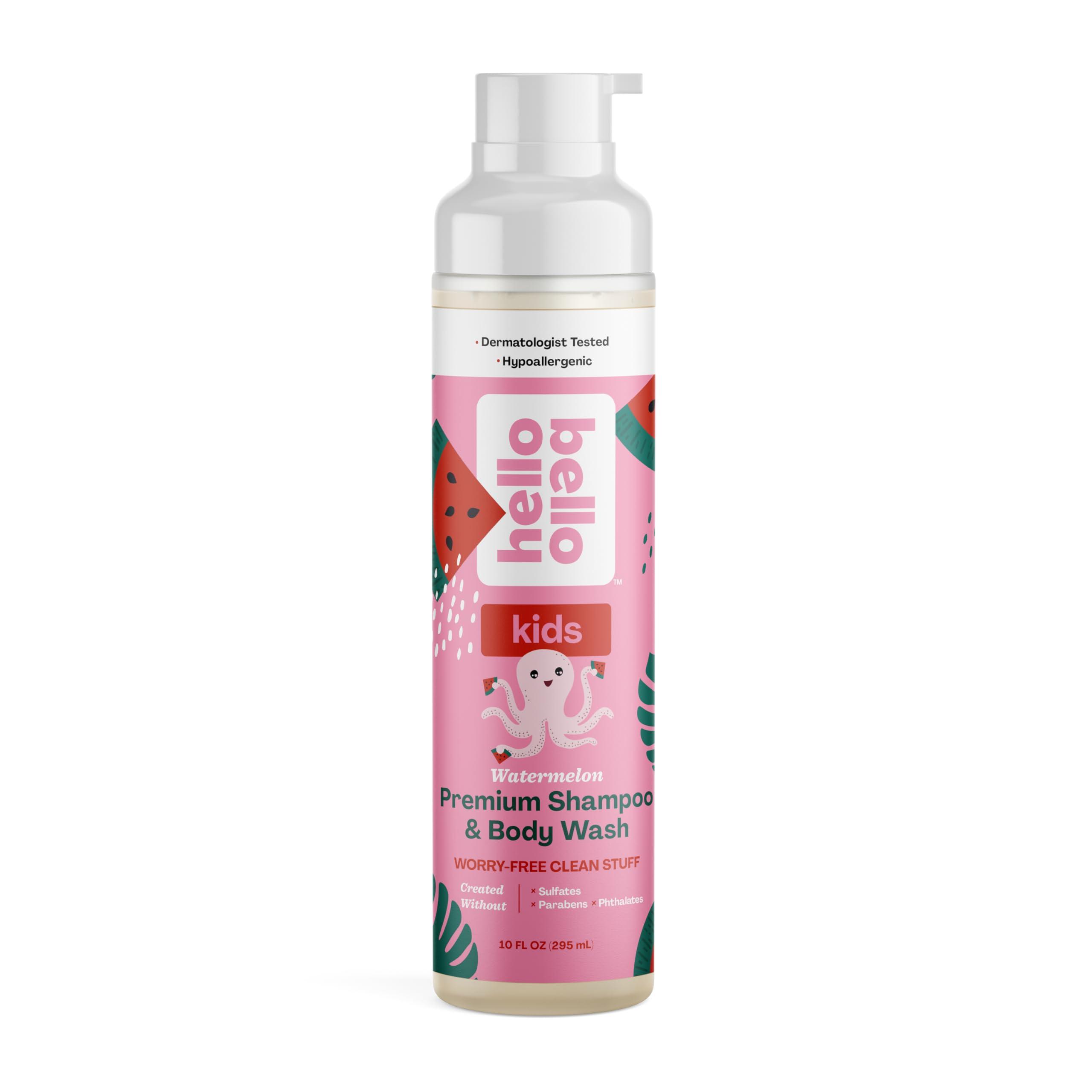Hello Bello Hello Bello Watermelon Shampoo and Body Wash, Hypoallergenic, Dermatologist and Pediatrician Tested Formula for Babies and Kids, 10 FL Oz (Packaging may vary)