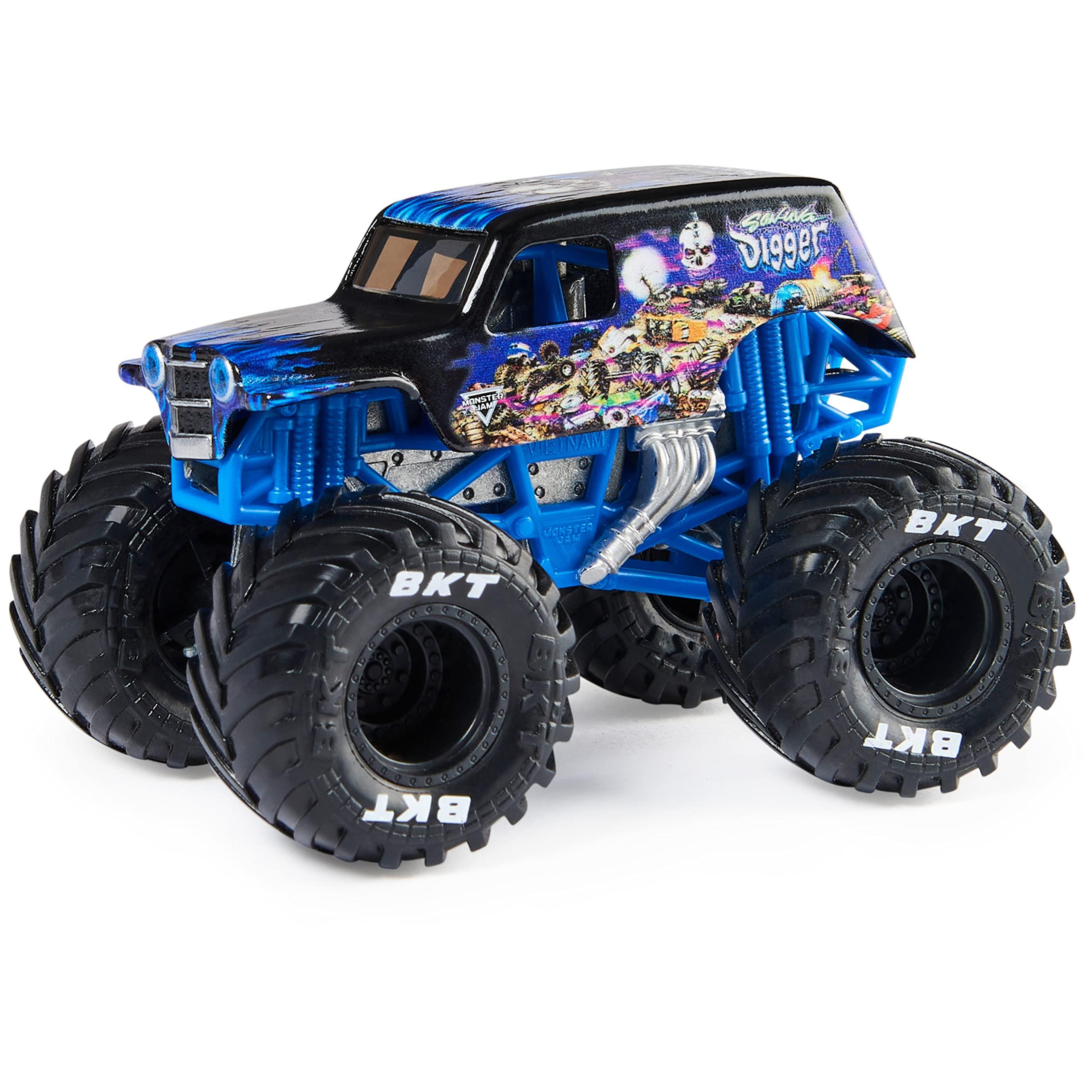 Monster Jam Monster Jam, Official Son-uva Digger Monster Truck, Die-Cast Vehicle, True Heavy Metal Series, 1:64 Scale, Kids Toys for Boys Ages 3 and up