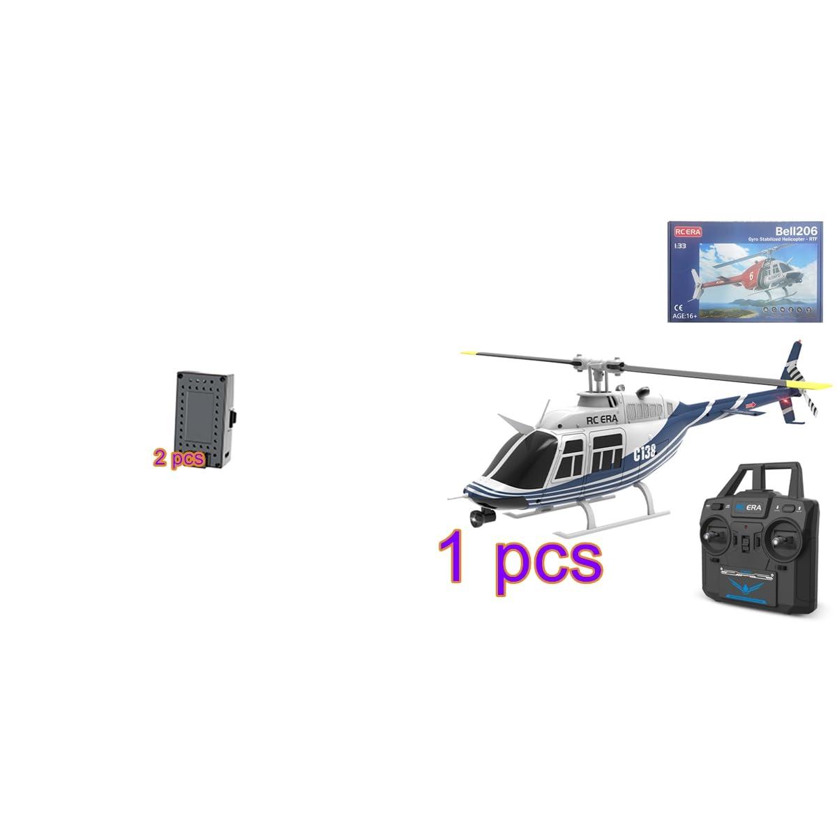 URFunModel URFunModel 1/33 206 RC Helicopter for Adults, 2.4G 6CH Remote Control Helicopter with Optical Flow Positioning, RC Aircraft RC Airplane, RC Flying Plane RC Military Helicopter Gift -RTF