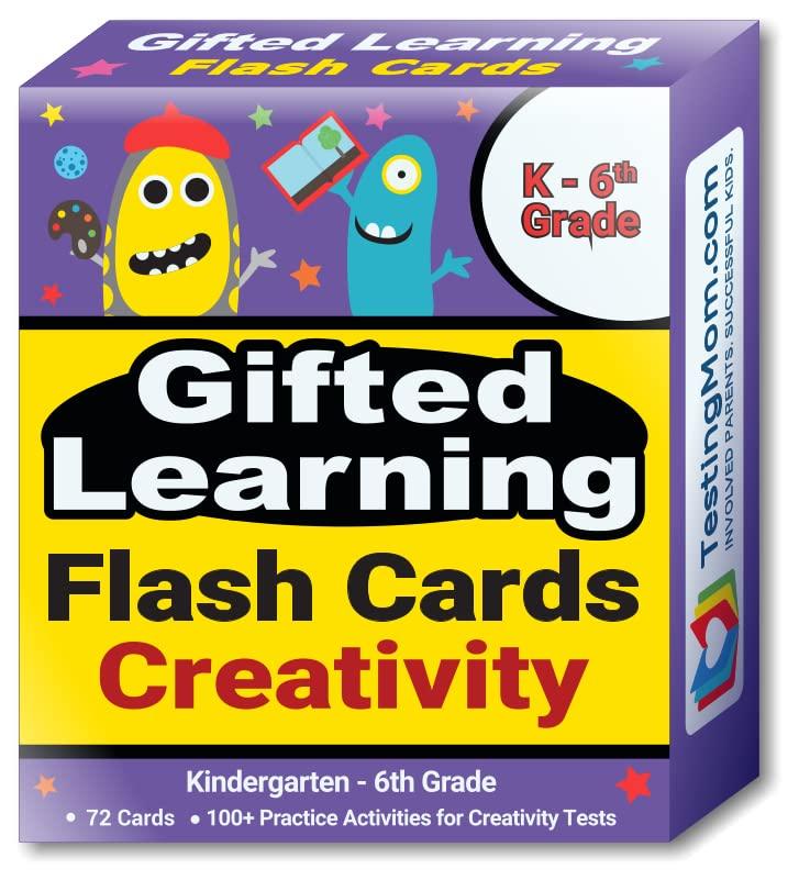 TestingMom.com TestingMom.com Creativity Flash Cards Kindergarten - 6th Grades Improve Skills or Prepare for the Torrance Test of Creative Thinking (TTCT), Structure of Intellect Creativity Test (SOI), and more.