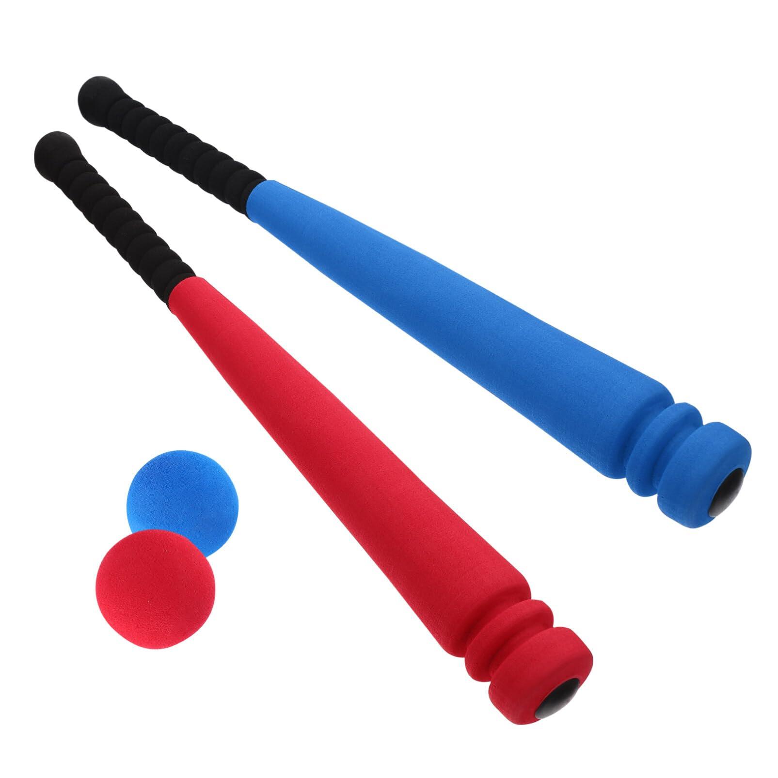 NOLITOY NOLITOY Mini Bat Display Kids Foam Baseball Bat Ball Sets Foam Sport T Ball Bat Toys Set for Beginner Summer Beach Outdoor Garden Backyard Beach Holiday Tiny Baseball Bat