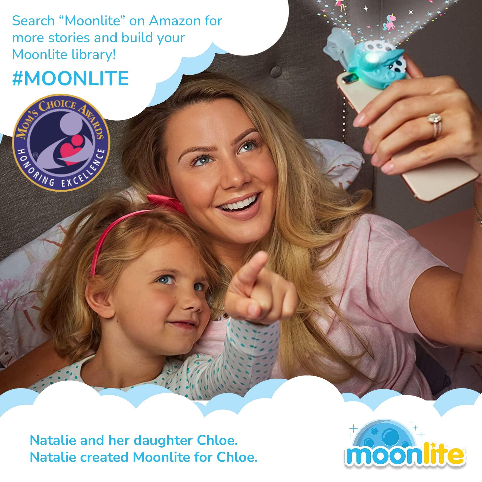 Moonlite Moonlite Storytime Mini Projector with 4 Classic Disney Stories, A Magical Way to Read Together, Digital Storybooks, Fun Sound Effects, Learning Gifts for Kids Ages 1 and Up