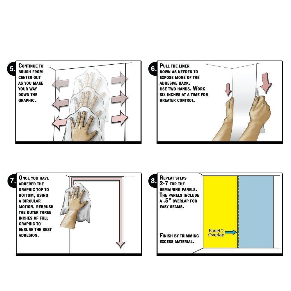 BBING COLOR 77x55 inches Wall Mural,Cute Love Text Print Made by Fun Happy Animal and Heart Figures Kids Nursery Theme Peel and Stick Self-Adhesive Wallpaper Removable Large Wall Sticker Wall Decor for Home Offic