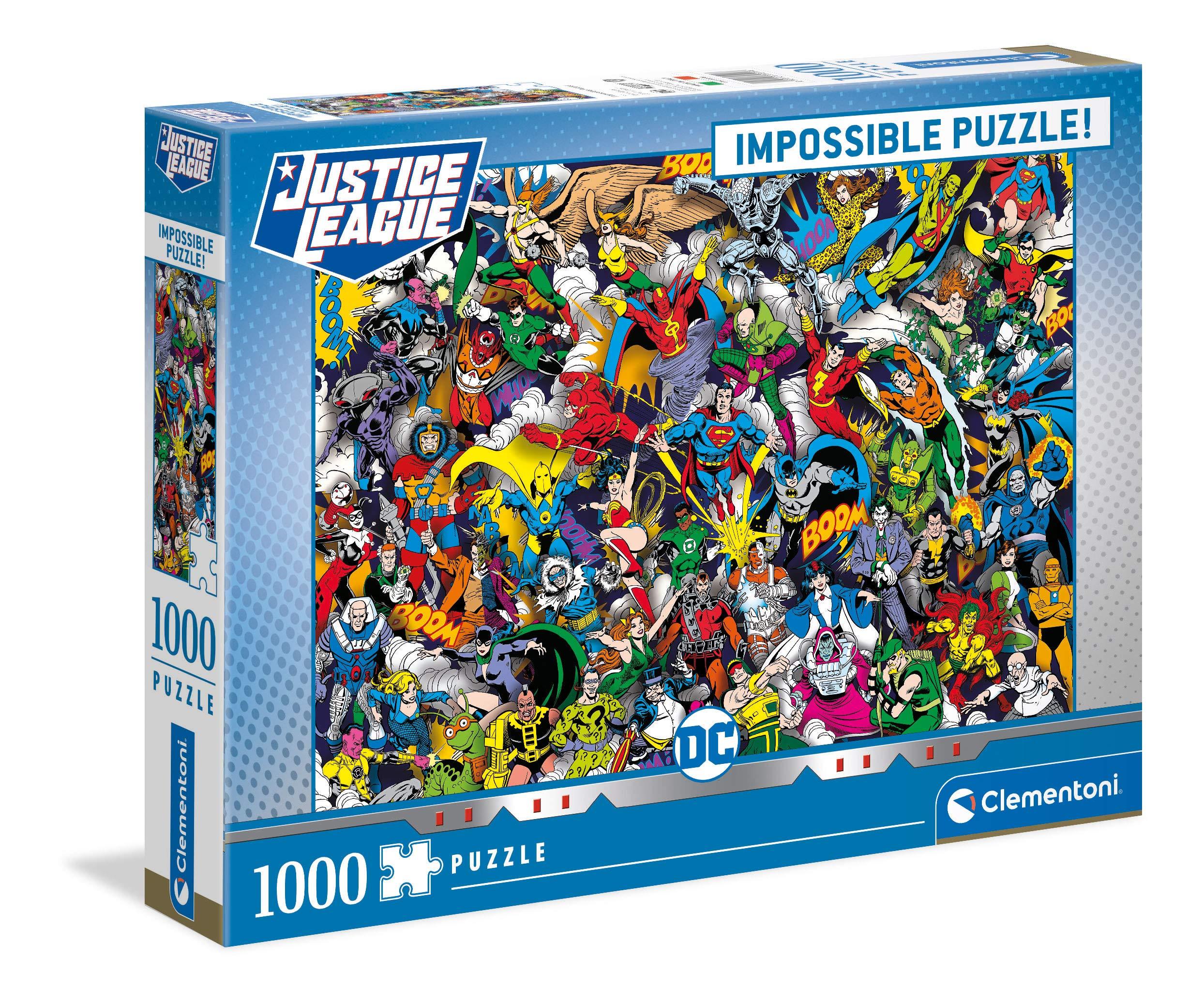 Clementoni Clementoni Justice League DC Comics Jigsaw Puzzle, 1000 Pieces, Multicolored, One Size, 39599