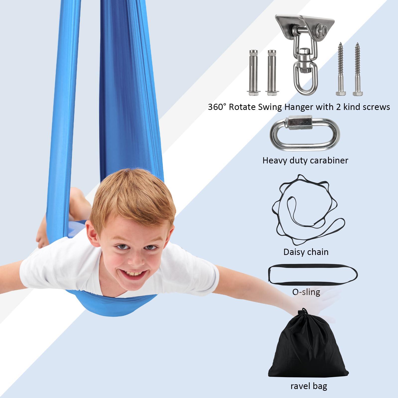 YAERSI Sensory Swing,Therapy Swing for Kids with Special Needs (Hardware Included),Sensory Swing for ADHD, Autism, Sensory Processing,Therapy Swing
