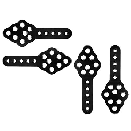 FriHobby Aluminum Shock Mount Lift Kit Set for 1/10 Axial SCX10 SCX10 II 90046 D90 D110 RC Crawler Car Upgrades Replacement (Black)