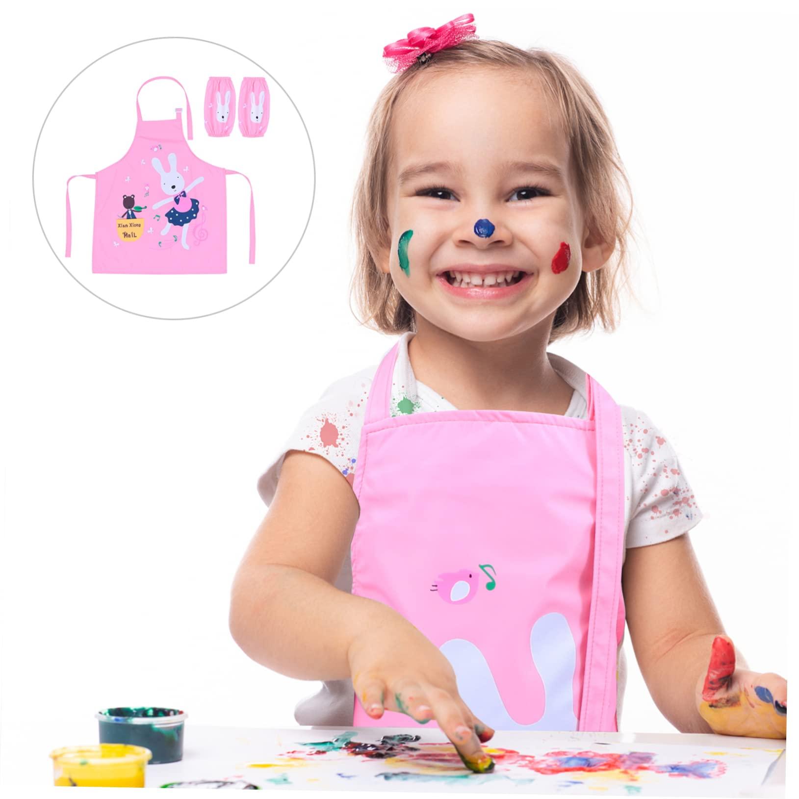 Hemoton Hemoton 1 Set Apron Aprons for Cleaning Apron Arm Sleeves for Chef Apron Art Smock Aprons Painting Smock Mirror Painting Apron Polyester