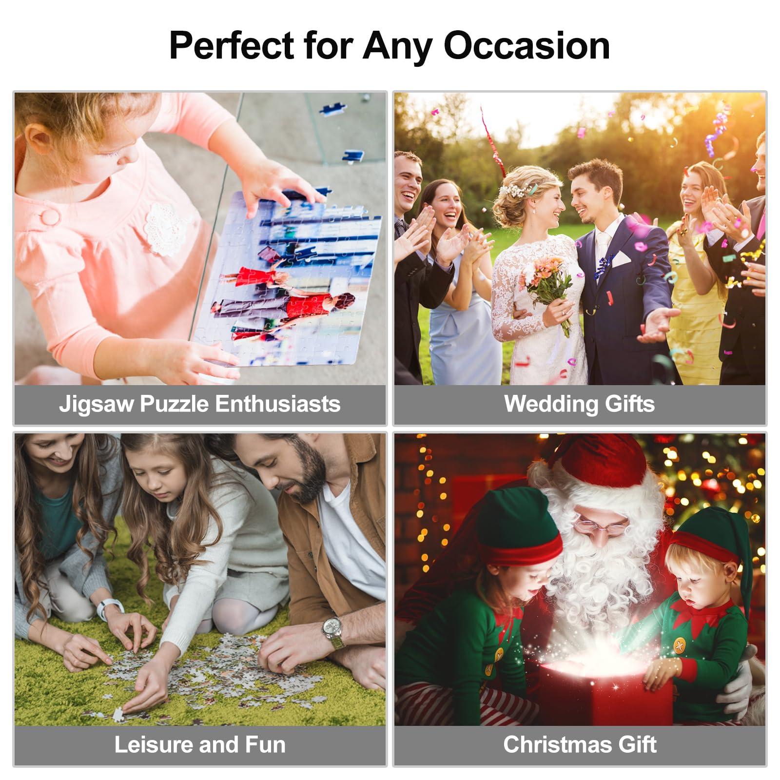 RoyAroma Make a Puzzle from a Photo, Personalized Jigsaw Puzzles 1000 Pieces, Picture Puzzle Custom for All Ages, Perfect for Christmas and Family Fun, Make Your Picture Puzzles with RoyAroma (29.5 * 19.5 in)