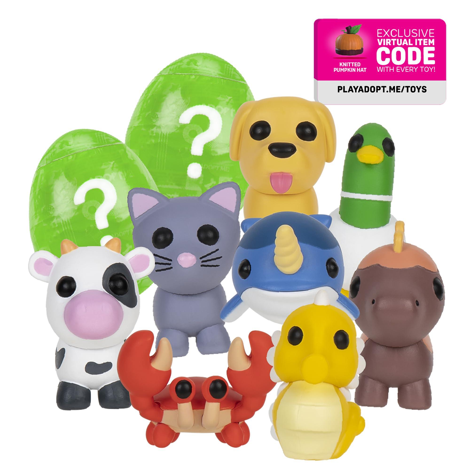 Adopt Me Adopt Me! 10 Pack Mystery Pets - Series 1-10 - Top Online Game - Exclusive Virtual Item Code Included - Fun Collectible Toys for Kids Featuring Favorite Pets, Ages 6+