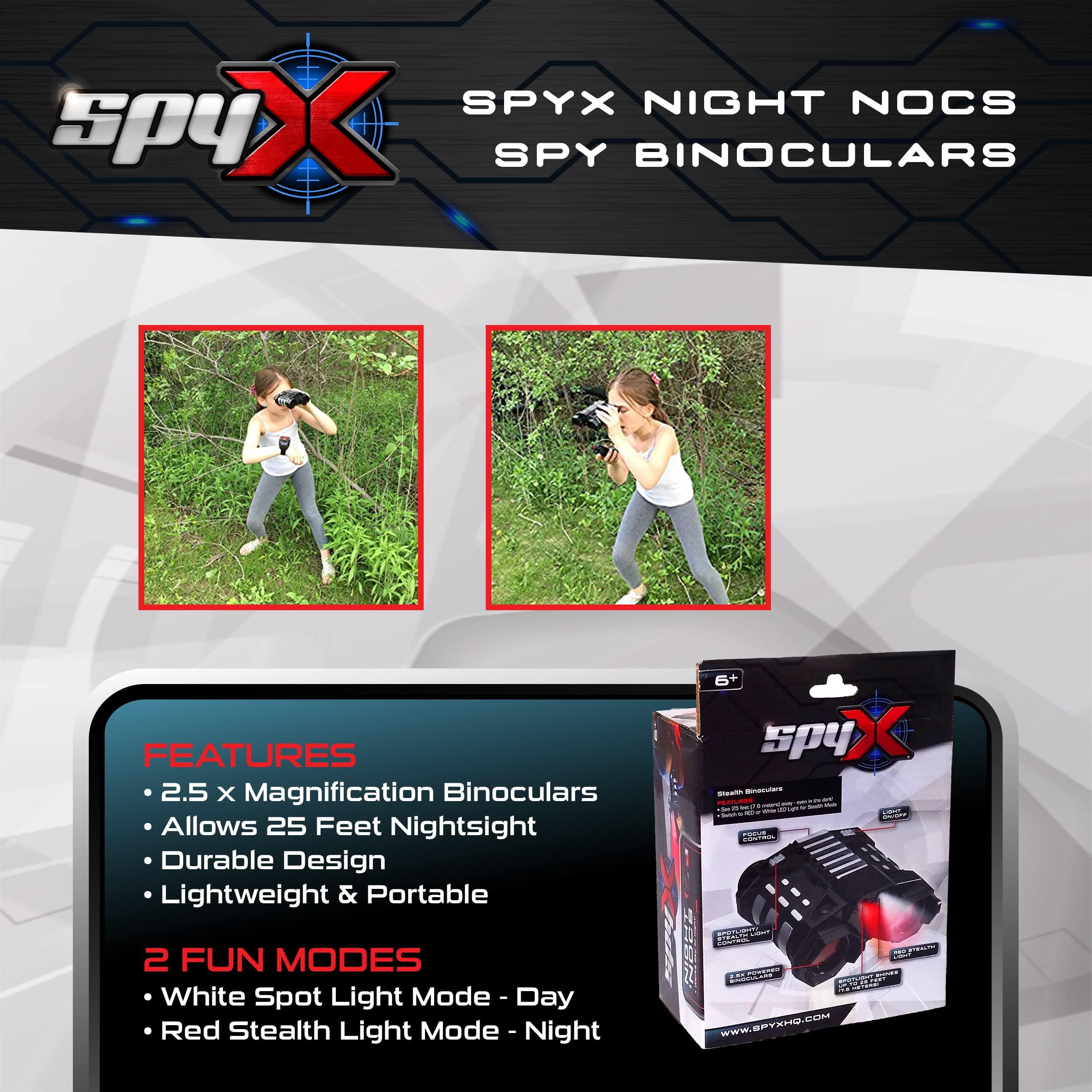 SpyX SpyX / Night Nocs - Binocular Spy Toy with White or Red Light to See in the Dark. Perfect addition for your spy gear collection!