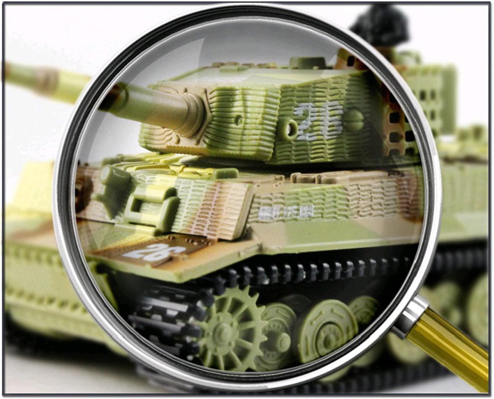 Cheerwing Cheerwing 1:72 German Tiger I Panzer Tank Remote Control Mini RC Tank with Rotating Turret and Sound