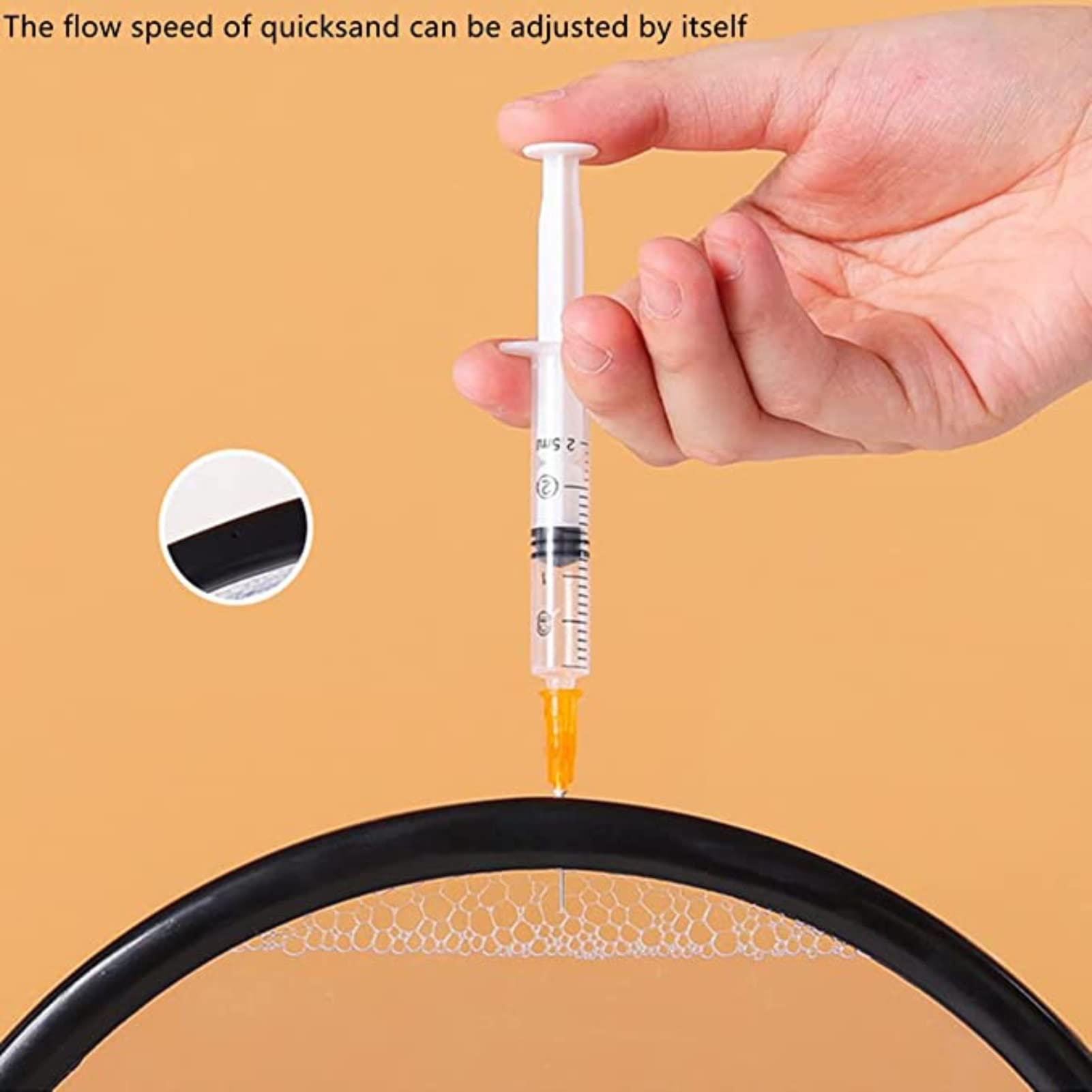 BESNUT 12 Inch Moving Sand Art Picture Flowing Sand Painting 3D Deep Sea Sandscape Liquid Motion Display 360 Rotation Round Glass Frame Relaxing Desktop Home Office Decor for Adult Kid Desk Art ( Color : Go