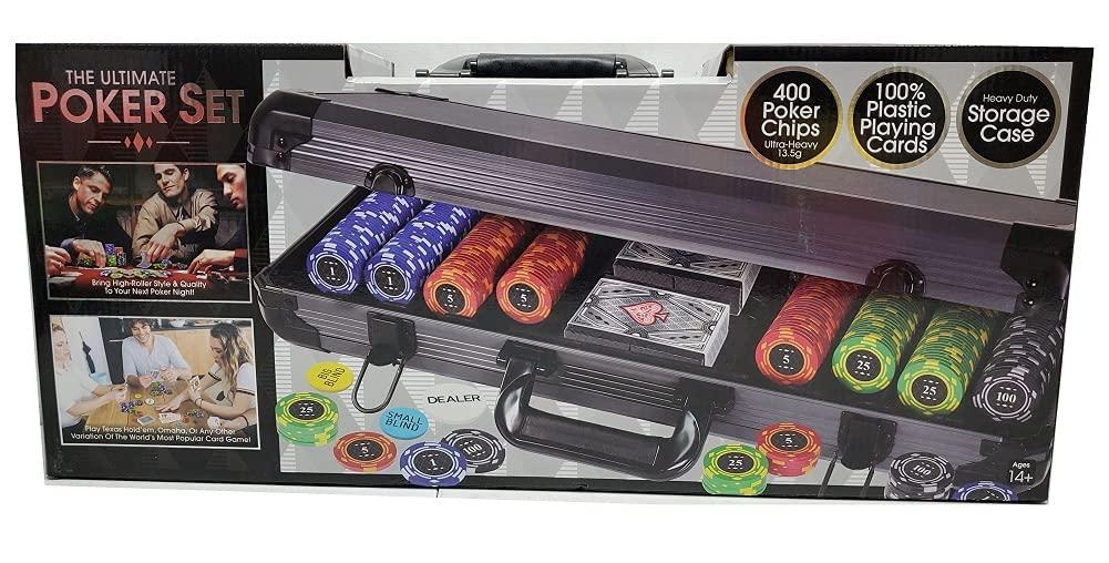 The Ultimate The Ultimate Poker Set 400 Poker Chips Ultra-Heavy 13.6g