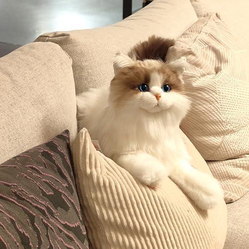 Chongker Chongker Stuffed Animals Plush - Realistic Animals Plush, Lifelike Toy, Ragdoll Cat