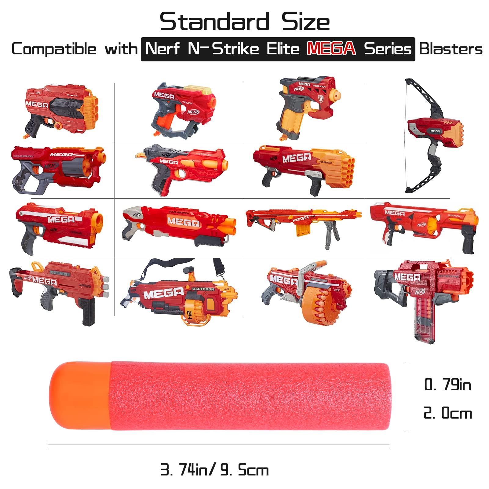 lififun lififun Mega Dart Refill Pack 180 Pcs Compatible with Nerf N-Strike Mega Series Blasters, Red
