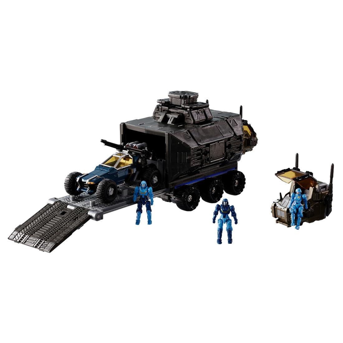 (TAKARA TOMY) Takara Tomy Diaclone 3rd Machine and Buggy Type Military Truck, 16 cm, Black, 8+, Unisex, No Batteries Required