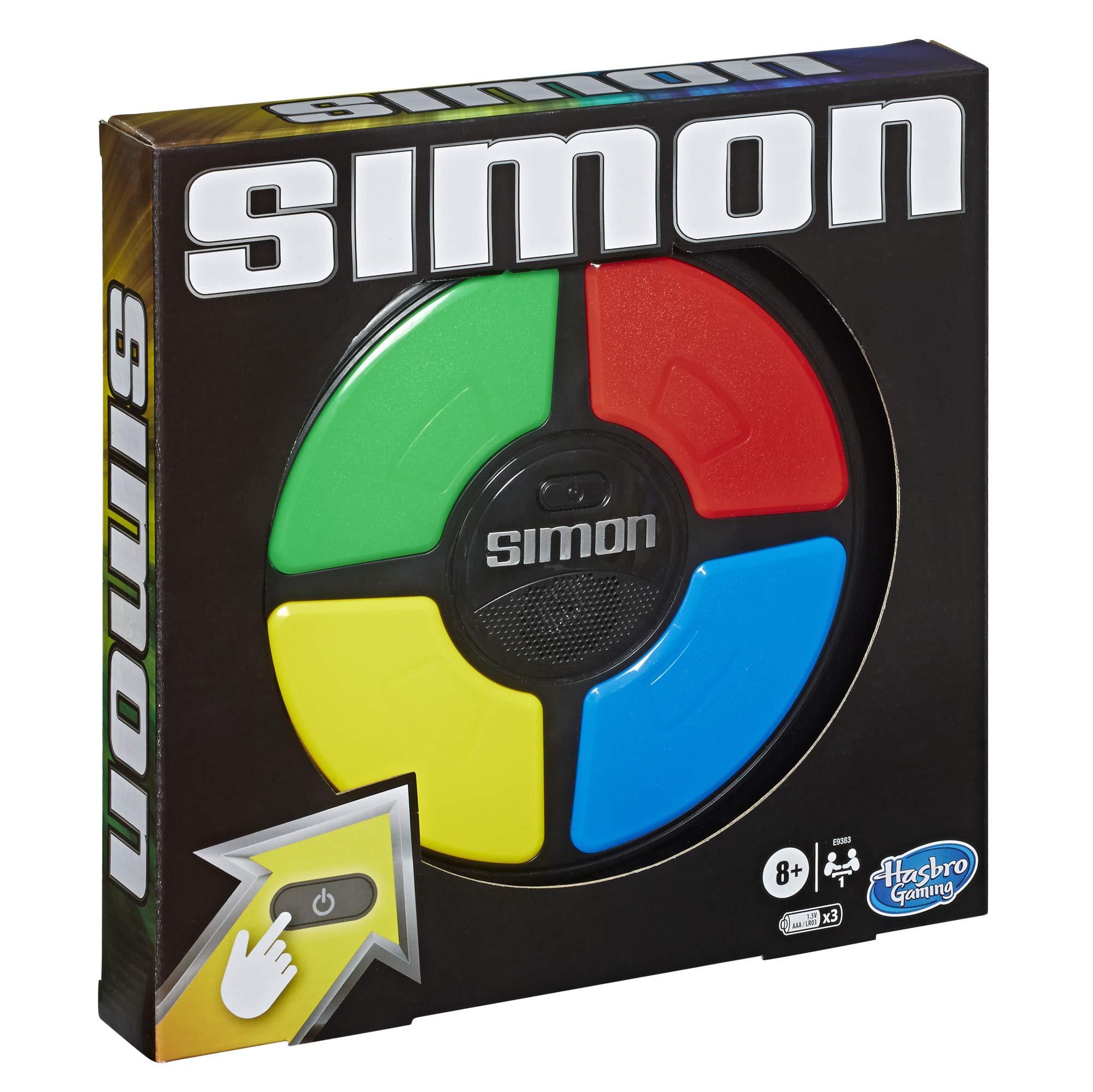 Hasbro Gaming Hasbro Gaming Simon Handheld Electronic Memory Game with Lights and Sounds for Kids Ages 8 and Up