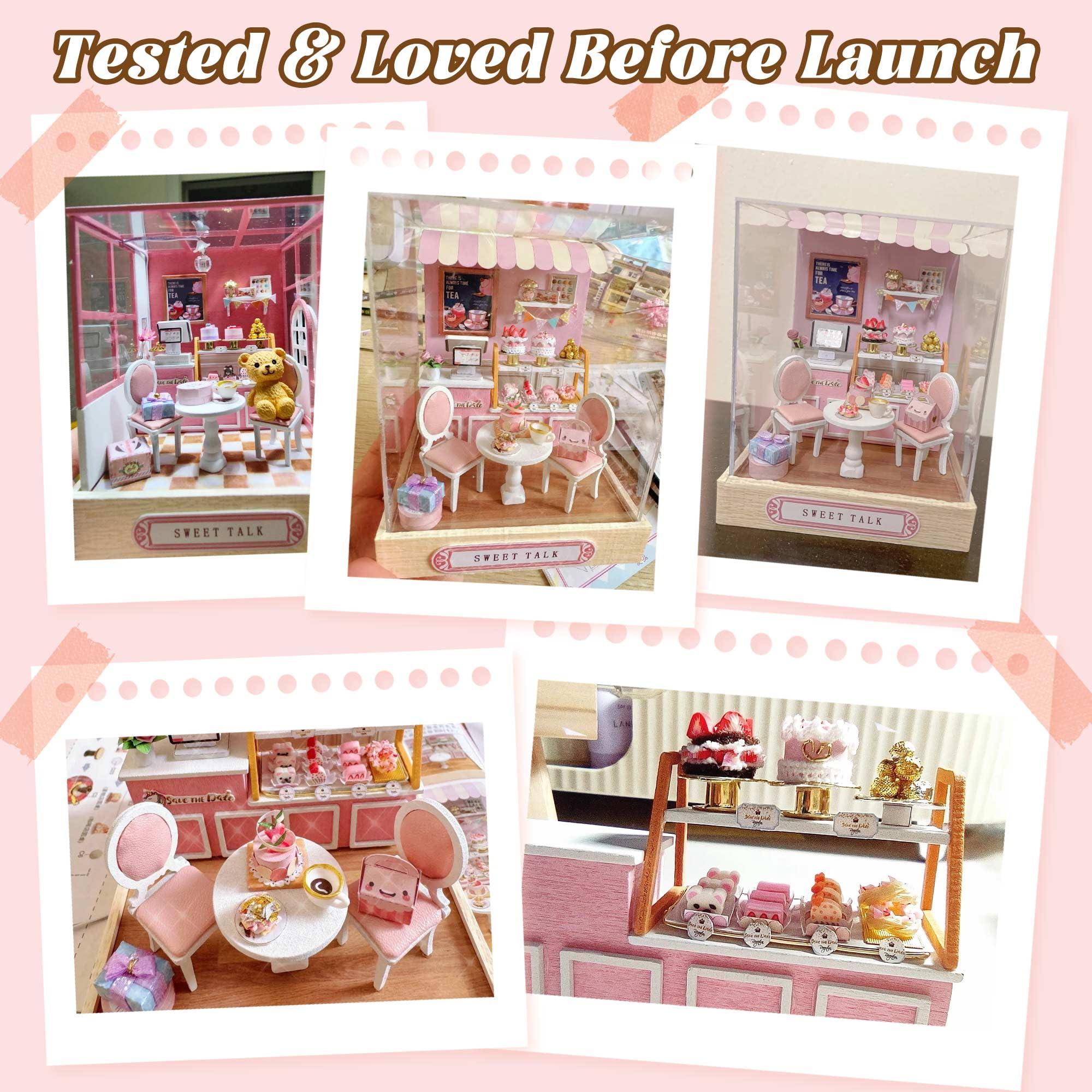 Flever Flever Dollhouse Miniature DIY House Kit Creative Room with Furniture for Romantic Valentine\'s Gift (Sweet Talk)