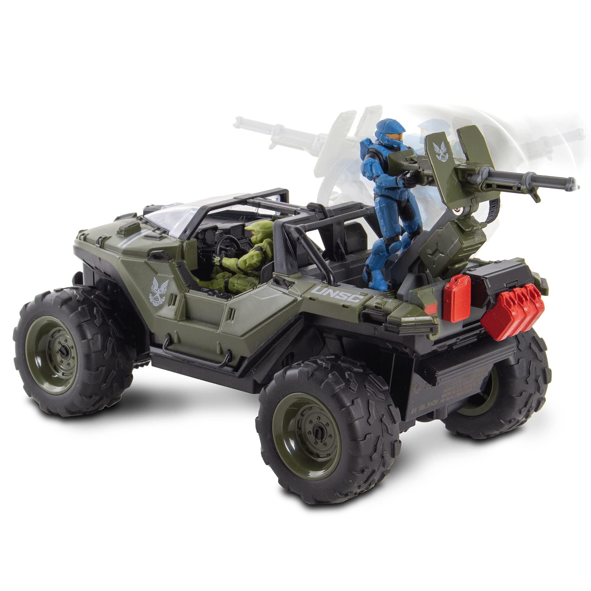 NKOK NKOK Halo Infinite RC: Battle Hog UNSC Warthog -W/Master Chief & Spartan, 2.4 GHz Radio Control w/Turbo Boost Vehicle