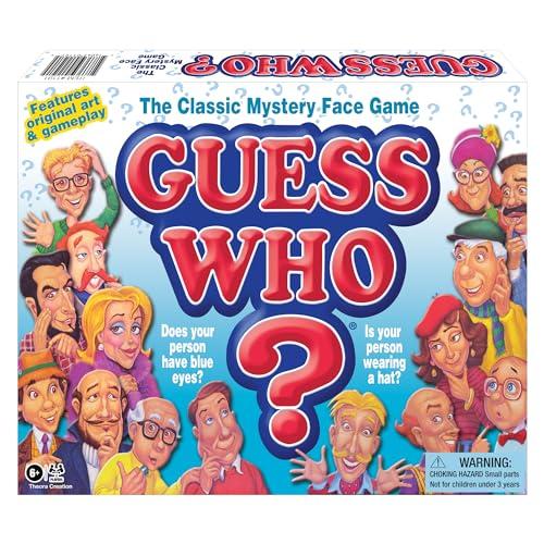 Winning Moves Games Guess Who? Board Game with Classic Characters by Winning Moves Games USA, Classic Children\'s Mystery Board Game of Deduction for 2 Players, Ages 6+ (1191)