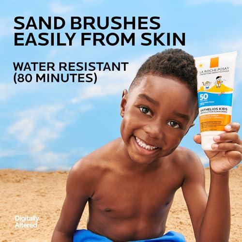 La Roche-Posay La Roche-Posay Anthelios Kids Gentle Lotion Sunscreen SPF 50, Broad Spectrum SPF + Antioxidants, Sunscreen For Kids, Octinoxate & Oxybenzone-Free, Pediatrician Tested, Non Comedogenic, Oil Free