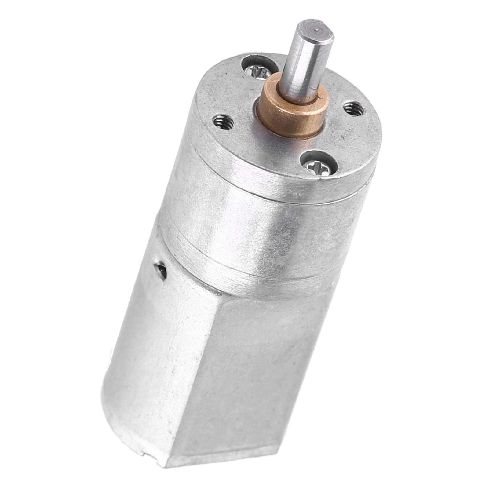 flexman DC 12V Gear Motor, High Torque Less Noise Electric Gear Reduction Motor for Reduce Speed in a Series of Gears Outer Diameter 20MM(12V 15RPM)