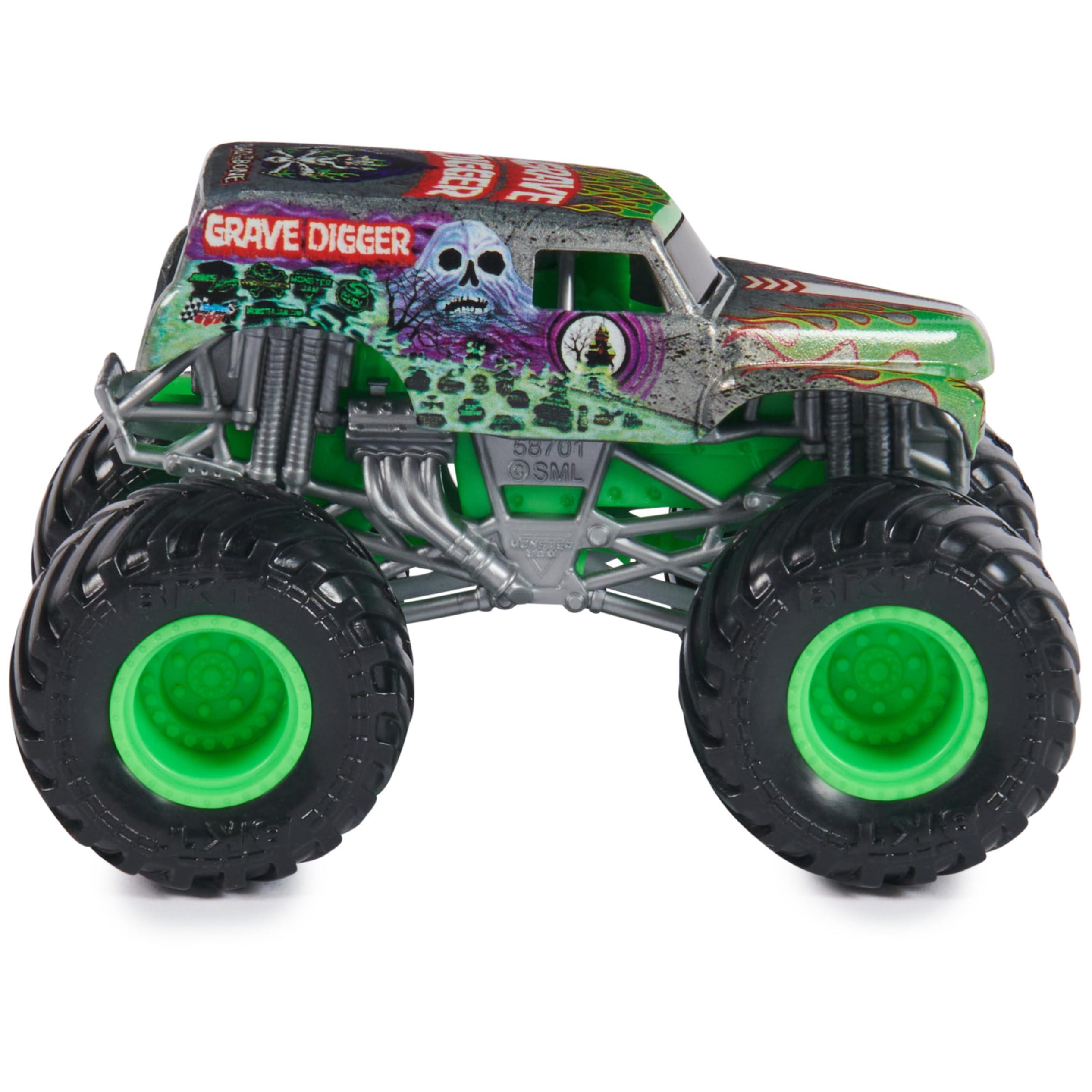 Monster Jam Monster Jam, Official Grave Digger Monster Truck, Die-Cast Vehicle, 1:64 Scale, Kids Toys for Boys Ages 3 and up