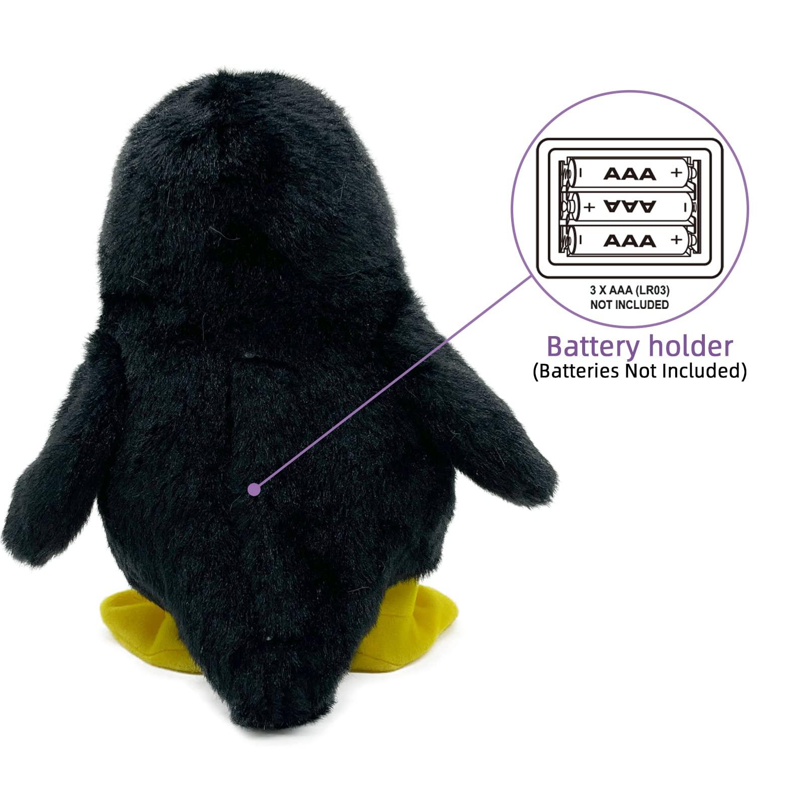 YH YUHUNG YH YUHUNG Walking Penguin Plush Toy Repeats What You Say with Clear Voice Talking Penguin Stuffed Animal Repeating Toy Animal for Boys and Girls