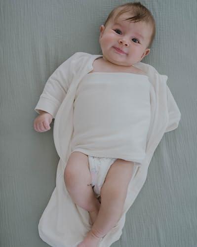 The Butterfly Swaddle The Butterfly Swaddle Organic Cotton Blend, All-in-One Butterfly Wing Sleep Sack Transitional Training System for Newborn Infant Baby with Wash Bag, Large (12-17 lbs), Mellow Yellow
