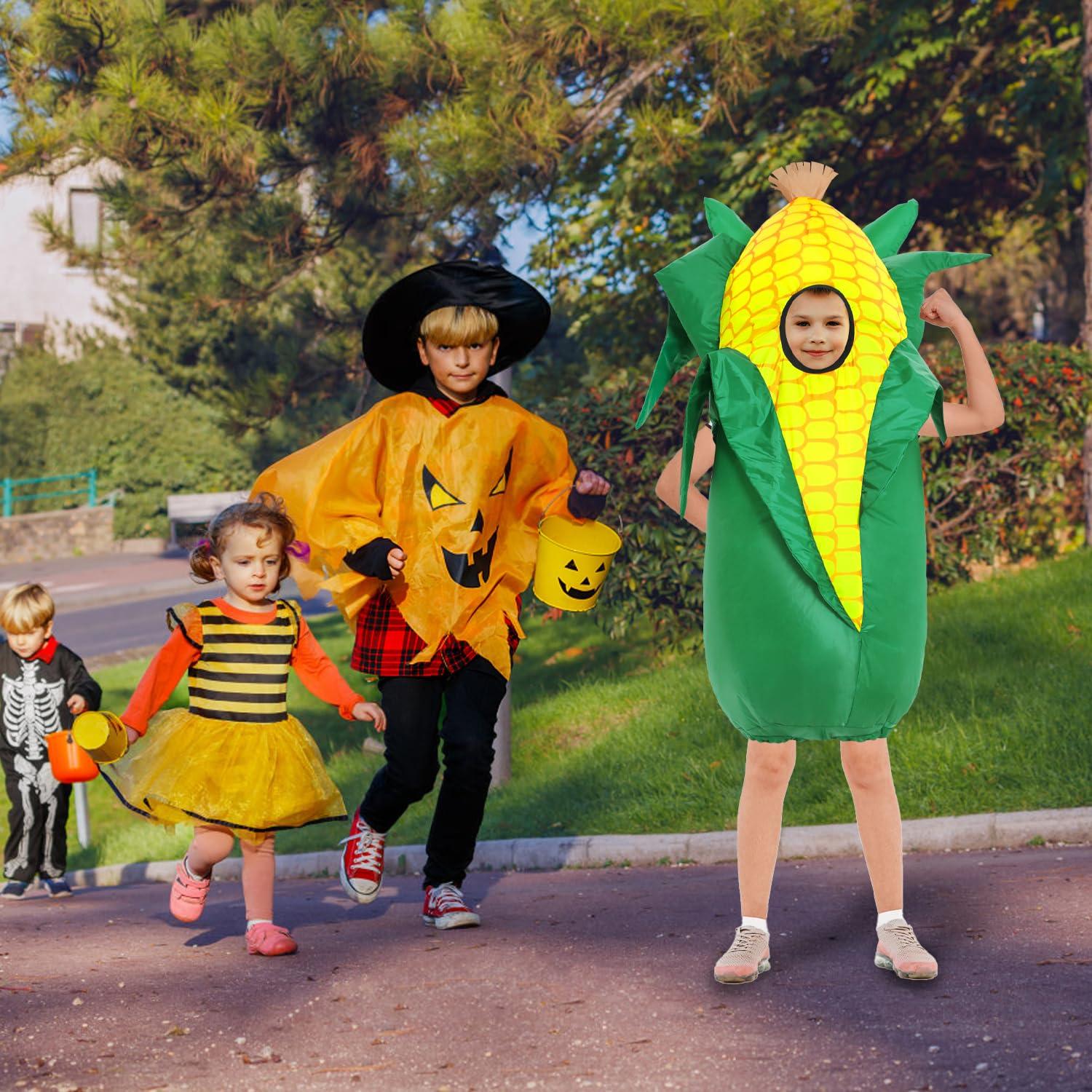 Spinosaurus Spinosaurus Thanksgiving Inflatable Corn Costume for Kids Inflatable Food Costumes Halloween Funny Costume Blow Up Costumes for Boys Girls