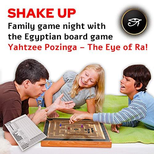 Zolizard Yahtzee Pozinga Board Game for the whole Family | Dice Scoreboard Pawns and Playing Cards