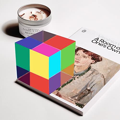 ZhuoChiMall ZhuoChiMall CMY Color Cube, 3.15 inch (80mm) Mixing Color Cube, Colorful Acrylic Prism for Home or Office Desktop Decoration, Science Learning Physic Toys Educational Gifts for Kids