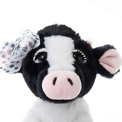 The Petting Zoo The Petting Zoo, Lash'z Cow Stuffed Animal, Gifts for Girls, Plush Toy 10 inches
