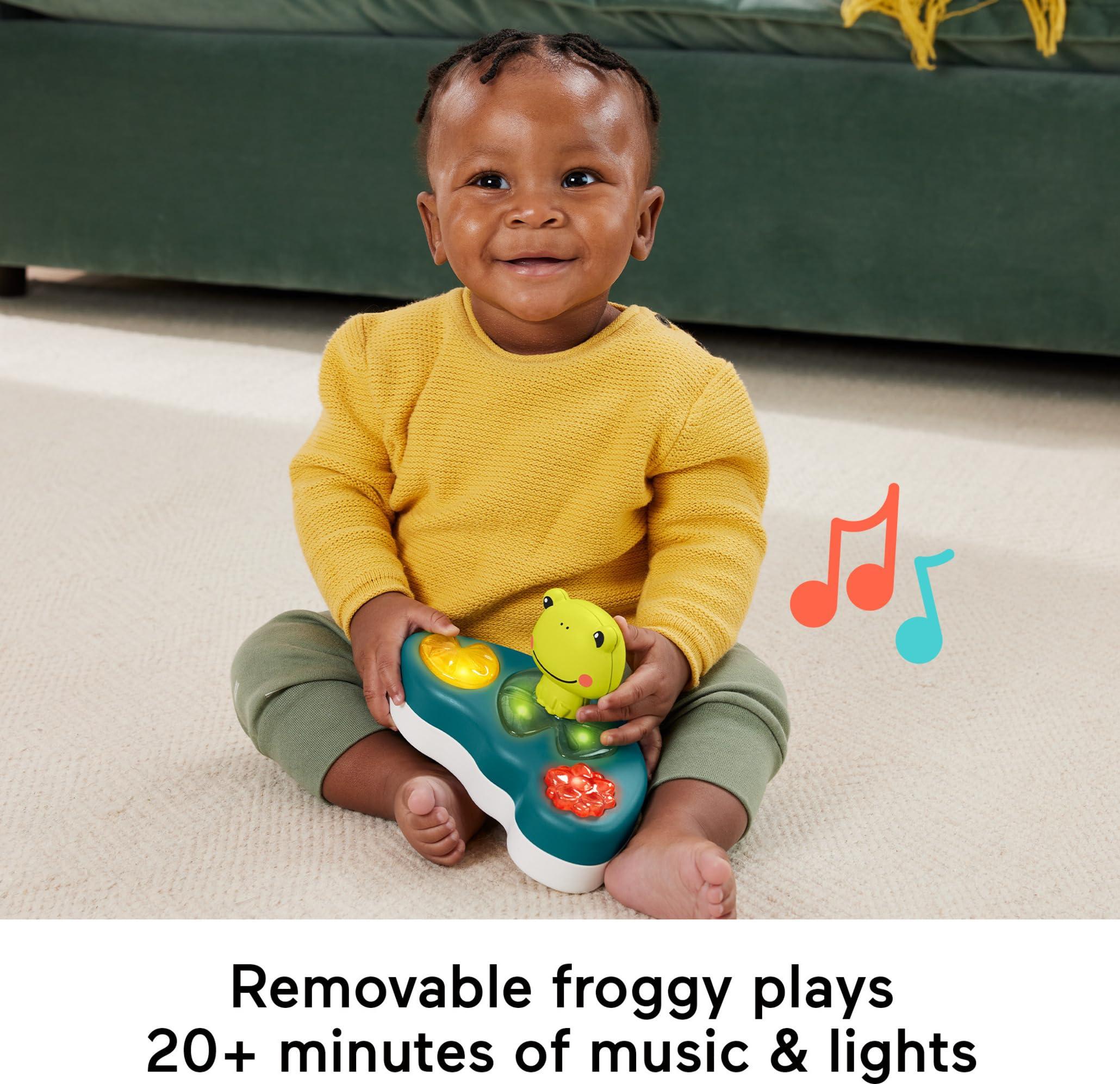 Fisher-Price Fisher-Price Baby Bouncer Colorful Corners Jumperoo Activity Center with Music Lights Sounds & Developmental Toys