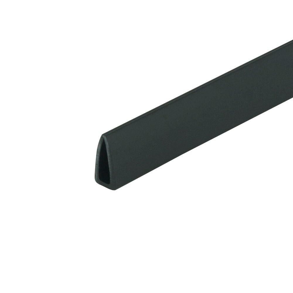 OUTWATER Outwater Plastics Black 1/8 Inch Styrene Plastic U Channel C Channel 60 Inch Lengths (Pack of 20, 100 Feet Total)