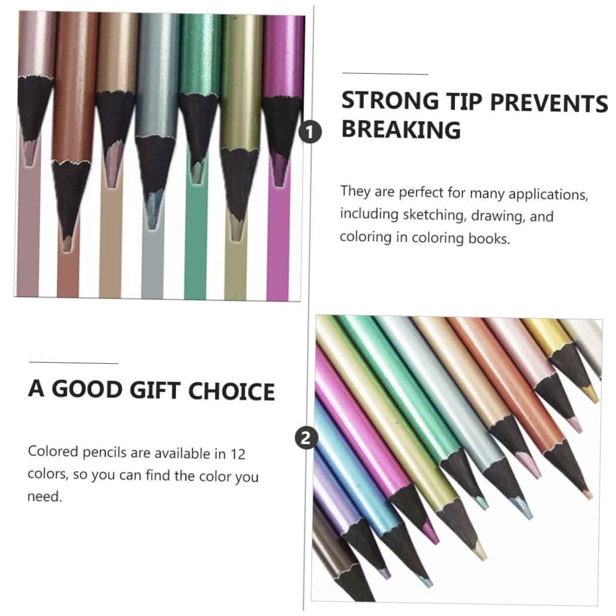 Vaguelly Vaguelly 3 Sets Colored Lead Paint Marker Graphite Pencils Colored Charcoal Pencils Art Craft Pencils 12 Colors Pencils Color Pencils Colored Pencils Coloring Pencil Colorful Wooden