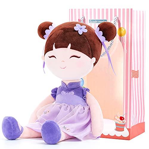 Gloveleya Gloveleya Dolls Oriental Decor Chinese Fairy Tale Baby Doll 16" Crape Myrtle with Gift Box