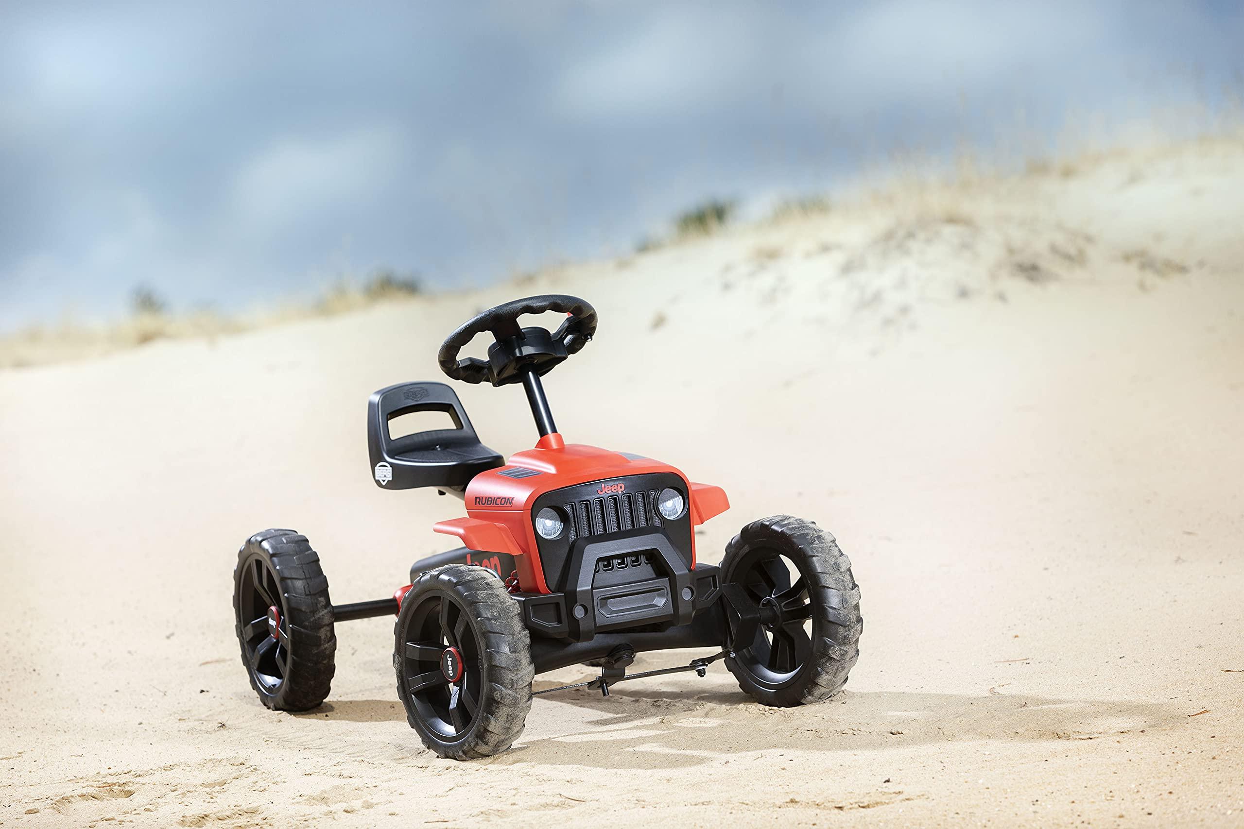 BERG BERG Pedal Kart Buzzy Red/Black with Soundbox | Pedal Go Kart, Kids Ride On Toys | Pedal Cars for Kids 2-5 | Outdoor Toys Go Cart for Boys & Girls | Safe 4-Wheel Stability, EVA Tires