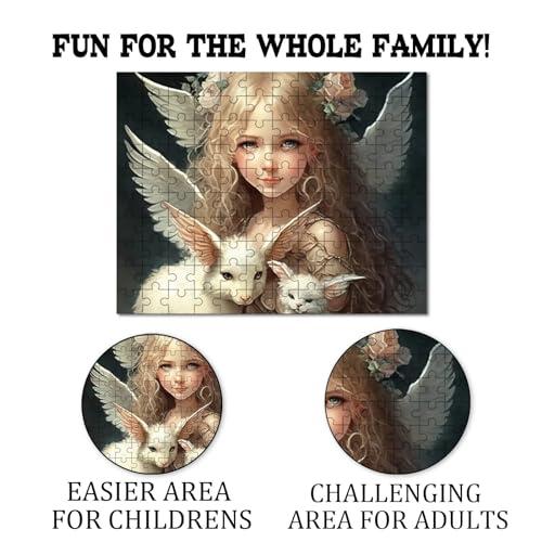 CRAFTHUB CRAFTHUB Cocker Spaniel Wooden Jigsaw Puzzle and Mounting Kit for Adults and Kids, A3 Size