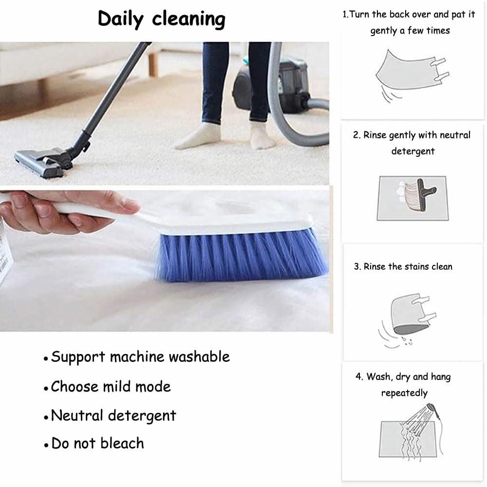 CWALIW Bohemian Morocco Area Rug for Bedroom,Brown Non Slip Machine Wash Area Rug, Affordable Carpet for Living Room, Nursery, Children's Room, Baby's Room (3'X4')