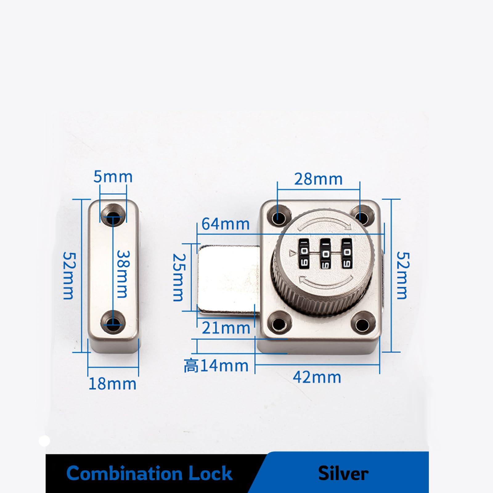 ToysCentral Basics Combination Lock with Passcode 3 Digit Zinc Alloy Material Keyless Entry Rotating Bolt Baby Safty Ideal for Your Personal Belongings Like Suitcases Storage Lockers Shoe Cabinets Closet