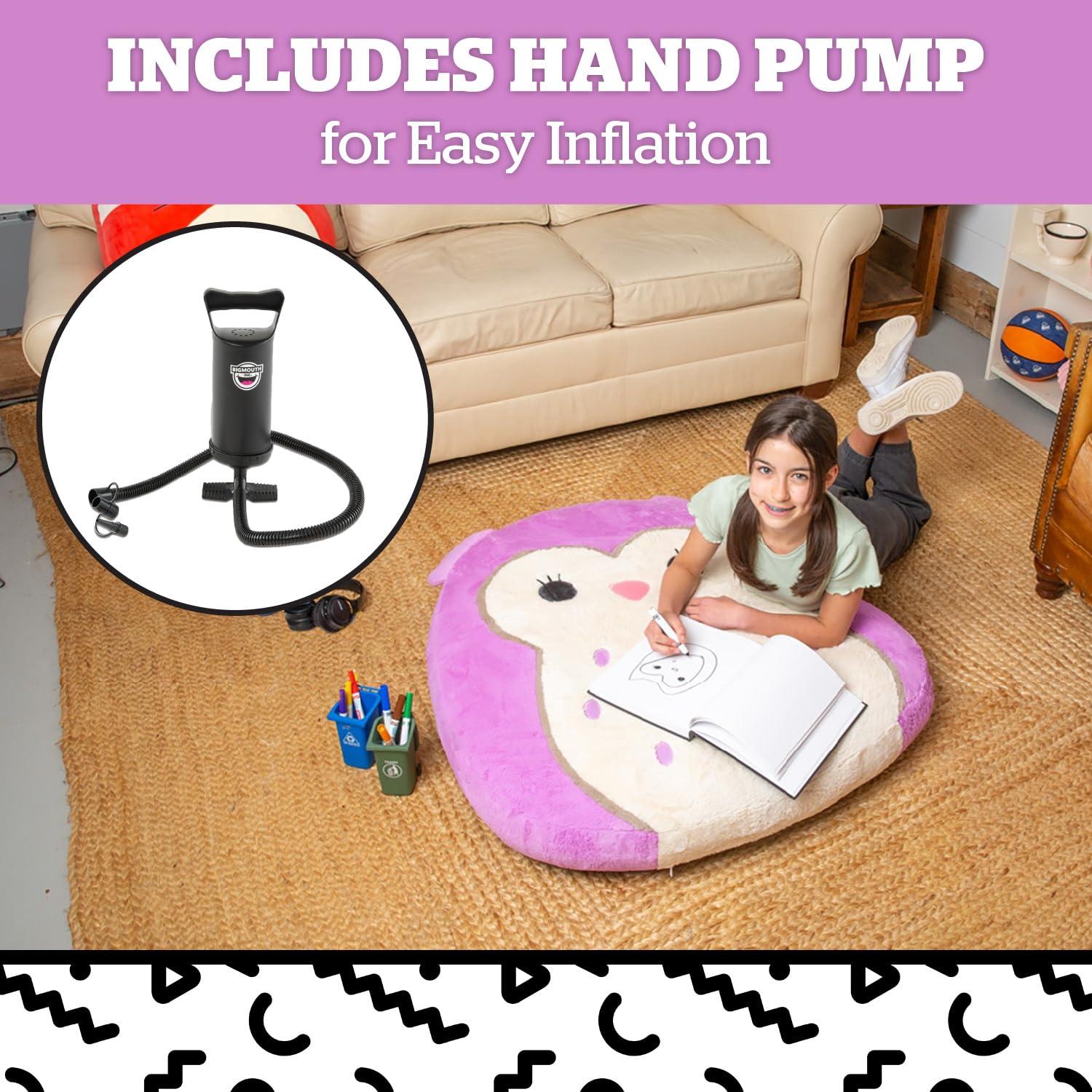 BigMouth Inc BigMouth x Squishmallows Original Inflat-A-Pal, Inflatable Floor Pillow, Jumbo Animal Cushion Lounger for Kids - Holly The Owl Squishmallow